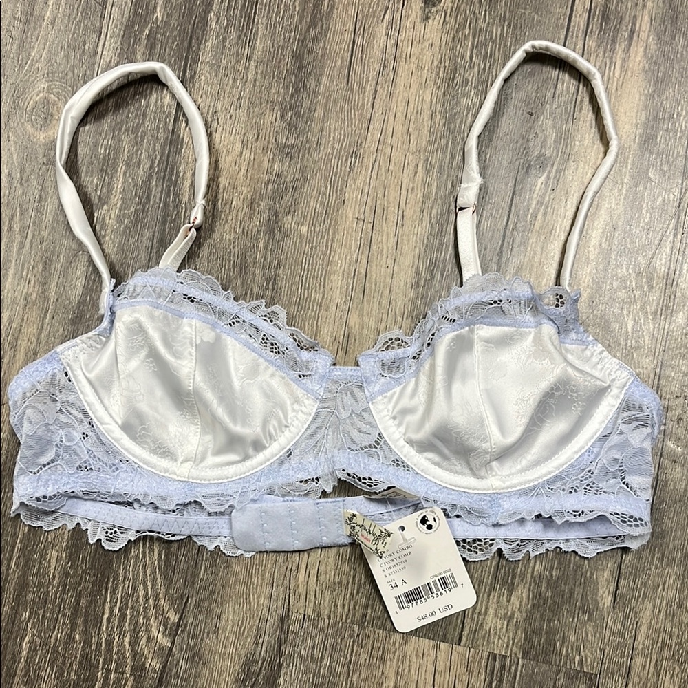 Elegant White Lace Bra